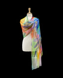 MORGAN Long And Wide Sheer Shawl Stole Wrap Cover