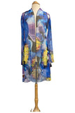 Dani Sheer Mid Length Print Duster