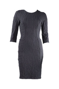 MIRANDA FITTED DRESS CHARCOIL