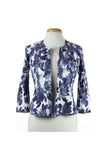 CALISTA Textured Floral 3/4 Sleeves Bolero Jacket