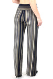 RYA Striped Metallic Flared Pants