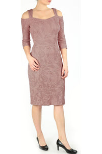 TORINO Cold Shoulder Dress Mauve