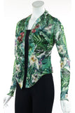 TYLER Print Sheer Long Sleeve Bolero Jacket